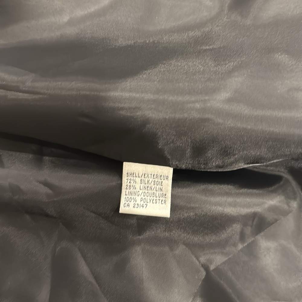 NWT: Talbots open front silk-linen blazer, size 12 - Picture 5 of 6